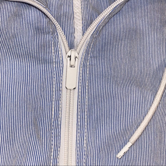 TOMMY HILFIGER Blue & White Striped Jacket - Picture 7 of 16